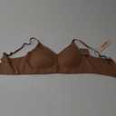 OEAK Womens Wireless Bras Comfortable Push Up Bra No Underwire Bra Full Support Lift Bralette Everyday Seamless Tshirt Bras Beige M