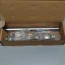 Ivilon Curtain Rod with Ball Finials - 1 inch Pole. 28 to 48 Inch. Satin Nickel