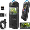 Body Camera, Mini Action Camcorder, Hands Free Sports Camera with Magnetic Back Clip, Color Night Vision, Photoshoot, 64GB TF Card, POV Body Cam for Traveling, Cycling, Vlogging