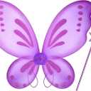 Sratte Fairy Princess Butterfly Wings Girls Kids Butterfly Costumes Set Star Wands Adults Christmas Birthday Party