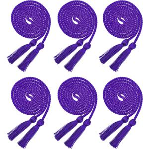 6 Pieces Graduation Honor Cords Tassels Honor Cords with Tassel for Graduation Students