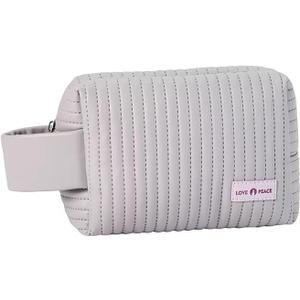 Makeup Bag Small Cosmetic Bag Portable Make Up Bags for Women Cute Makeup Bag for Purse Large Open Small Makeup Pouch Waterproof Makeup Organizer Bag Travel Essentials with Zipper Light Purple