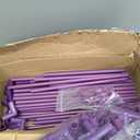 3 Pack Tomato Cages, Square Tomato Plant Stakes Support Cages Trellis for Garden Climbing Vegetables Flowers Fruits,Extra Bold,Purple