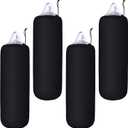 Woanger 4 Packs Boat Fender Cover 8" x 20" Fleece Marine Bumper Covers for Center Rope Tube Style Fenders (Boat Fender Not Included)