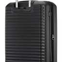 American Tourister Stratum 3.0 Medium 24-Inch Spinner, Airline Approved, Durable Hardside Luggage, Expands 1.5", RightHeight Adjustable Handle, Black, Medium - Checked