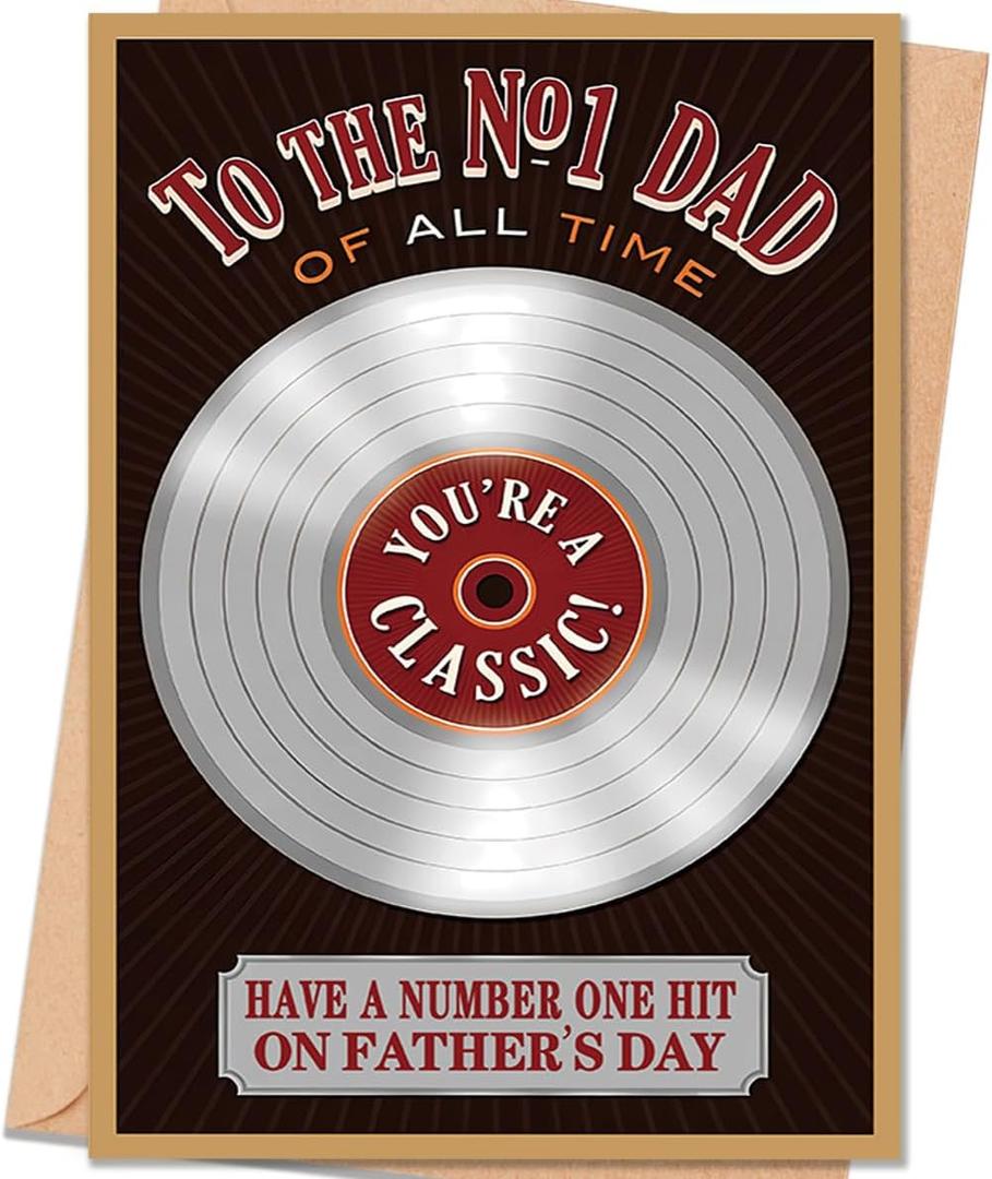 2 x Fathers Day Card Gift for Dad, Father's Day Card from Daughter Son