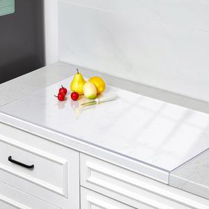Wesiti Large Acrylic Cutting Board with Lip Non Slip 36 x 24 Inch Clear Cutting Board Chopping Acrylic Countertop Protector Cover Shatter Resistant for Home Restaurant Kitchen Sink Stove