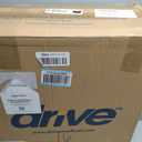 Drive Medical 2-in-1 Raised Toilet Seat with Removable Padded Arms - Elevated Bathroom Safety Support - Secure Locking Attachment - Easy Height Assistance - Durable Construction, Standard Toilets