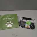 EXPAWLORER Anti Slip Dog Socks to Prevent Licking Paws, Dog Shoes for Cold Winter, Dog Booties for Hardwood Floors, Dog Boots & Paw Protectors with Grippers for Small Medium Large Senior Dogs Black S