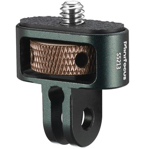MINIFOCUS 1/4" Adapter Screw Head Camera Mount, Camera Tripod Mount for Gopro Adapter, CNC Aluminum Conversion Adapter for GoPro Hero, DJI, Insta360, Sjcam Action Cameras Accessories