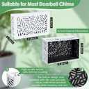 Saillong Doorbell Chime Cover Box Only, Upgrade Thickness Wooden Doorbell Cover Plate Inside House, Decorative Door Bell Box for Indoor/outdoor Home Wall, Easy to Install(White)