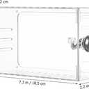 Thermostat Lock Box with Key 7.28x4.72x2.24 Inches Clear Plastic – Prevents Unauthorized Temperature Changes for HVAC Systems – for Home, Office, Schools, Property Managers