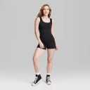 Wild Fable Seamless Fabric Reversible Romper Womens Small Ribbed Stretch Black