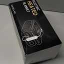 Electric Heated Blanket Throw - 50"x60" Heating Blanket Throw House Warming Gifts New Home, Ultra Soft Warm Flannel Sherpa Fast Heat,8 Heat Level 10 Hours Auto-Off ETL Certified Grey