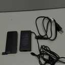 Lenovo USB-C Dual Display Travel Dock - 7 Ports, Integrated USB-C Cable, Universal Compatibility, Dual Displays at 4K - Black