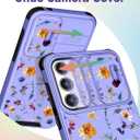 Buleens for Samsung Galaxy S23 Plus Case 6.6 Inch - with Ring Stand & Camera Cover Cute Designed Women Girls Girly Pretty Flower Floral for Samsung S23 Plus Case Compatible with Magsafe