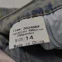 HUNGSON Women Low Waist Skinny Stretch Ripped Jeans Destroyed Denim Pants (14, Darkblue)