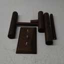 LadyRosian Wooden Bangle Display Holder Stand,3-Tier Wooden Rotating Jewelry Display Stand (Brown-3 layers)