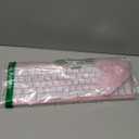 Wireless Keyboard and Mouse Combo, Compact Quiet Wireless Keyboard and Mouse Set 2.4G Ultra-Thin Sleek Design for Windows, Computer, Desktop, PC, Notebook, Laptop (Pink)