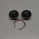 8Ohm/ 20W Speaker, DIY Horn Stereo Amplifier Accessories, Diameter 78MM/3.1inch, Height:40MM/1.57inch; with 20CM Terminal Wire. (2 Pack, Weight:378G)