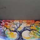 Large Canvas Wall Art Colorful Tree Picture Modern Living Room Bedroom Home Office Wall Decor Framed Canvas Prints Ready to Hang Size 20x40