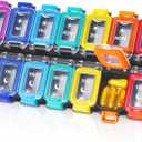 Fullicon Moisture Proof Pill Organizer 2 Times a Day, Large 7 Day Box, Spill Proof Case, Travel Container, Medicine Organizer With Secure Lids (Rainbow Black)