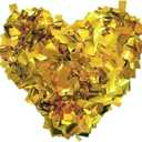 Golden Metallic Confetti Paper - Flame Retardant Foil Confetti Great for Birthday Parties,Concerts,Celebrations,Weddings,Confetti Party,Graduation Ceremonies (1.1 Pounds)