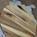 Lipper International 1200 Acacia Natural Finish Grand 20" Turntable Lazy Susan for Table - Convenient & Stylish Acacia Wood Design for Family Dining, Pantry, Counter or Craft Room