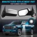 Side View Mirror Compatible with Chevy Silverado/GMC Sierra 1500 2014-2018, 10 Pins Driver Side Mirrors for 2015-2019 Silverado/Sierra 2500HD 3500HD with Puddle & Signal Light, Heated Power Glass, Left Driver Side