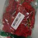 AxiyanX 24 Pcs Red Small Velvet Christmas Bows for Christmas Tree, Wreath, Gift Wrapping, Crafts, Wedding, Party, Twist Tie Bows for Treat Bag Bakery Candy Bags, Home (Red)