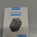 SUPERONE 3-in-1 Retractable iPhone Charger Block with Apple Cable, 58W Travel Fast USB Portable Charger Block with Foldable Plug, for iPhone 17/16/15/14/13/12/11, iPad, Air-Pods and More - Black