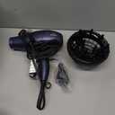 INFINITI PRO CONAIR Hair Dryer with Innovative Diffuser, Enhances Curls and Waves While Reducing Frizz, Dark Blue