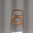 TORRAS 360 Magnetic Stand for iPhone 17 Pro Max Case, [Fit for MagSafe] [4X Military-Grade Protection] Slim Case for iPhone 17 Pro Max 6.9" 2025, Clear-Orange, Ostand O3 Fitness Series