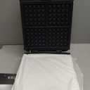 KRUPS 4-Slice Belgian Waffle Maker: Stainless Steel, 5 Browning Levels, Audible Ready Beep, Removable Plates, 1200W, Silver/Black, Large Waffle Maker Family Size, Great for Family Breakfasts