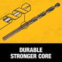 DEWALT Drill Bit Set, 3-Flats Shank,14-Piece, 135 Degree Split Point, for Plastic, Wood and Metal (DWA1184)