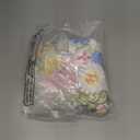 Tudomro 6 Pcs 14'' Spring Round Placemats Easter Flower Embroidered Doilies Daisy Table Placemat for Home Dining Holiday Kitchen Table Decoration