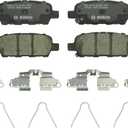BOSCH BC1393 QuietCast Premium Ceramic Disc Brake Pad Set - Compatible with Select Infiniti EX35, FX35, G37, M37, M56, Q50, Q70, QX50, QX70; Nissan Altima, Juke, Leaf, Maxima, Sentra + More; REAR