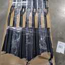 Amazon Basics Sturdy Foldable Plastic Chair, Portable, 350-Pound Capacity, White, 6-Pack