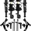 SCITOO Suspension Strut Shock for 2009-2013 for Toyota Corolla 2011-2013 for Toyota Matrix Front and Rear Pair Complete Strut Assembly,Ball Joint,Control Arm,Stabilizer Bar Link,Tie Rod End -14pcs