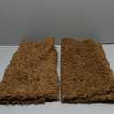 Woaboy Faux Fur Throw Pillow Covers 18x18 Inch Set of 2 Boucle Neutral Decorative Sherpa Fuzzy Accent Soft Sheepskin Fleece Cushions Modern Home Fall Decor for Couch Sofa Bedroom Living Room,Brown