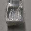 100 Pack Clear Plastic Square Hinged Food Clamshell Container,Disposable To Go Cake Slice Container,Clear Plastic Clamshell Food Containers for Cookies, Desserts, Fruits, Salads, Sandwiches