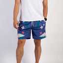 BOOMLEMON Mens Mesh Graphic Shorts Retro Designer Basketball Athletic Shorts Summer Casual Cool Streetwear Short Pants