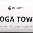 Eunzel Hot Yoga Towel Non Slip Yoga Mat Towel Non-Slip Sweat Absorbent Towel for Hot Yoga, Pilates and Workout 72" x 26.5", Blue
