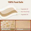 200 Pcs Parchment Paper Sheets, 12 x 16 Inch, Precut Non-Stick Parchment Sheets for Baking, Cooking, Grilling, Air Fryer and Steaming - Unbleached, Fit for Half Sheet Pans