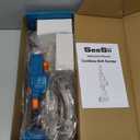 Seesii Belt Sander 1/2" x 18", 6 Speeds Max 1700 FT/Min, with 2 * 2.0Ah Battery, Charger, Hand Held Belt Sander for Metal Working, Wood, Plastic, Auto Grinding (Classic Kit)