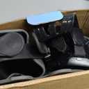 Zenoplige Mask Fins Snorkel Set, Snorkeling Gear for Adults, Panoramic View Snorkel Mask Anti-Fog, Adjustable Dive Flippers, Dry Top Snorkel and Travel Bag, Scuba Gear for Swimming Snorkeling Diving (Small-Medium, Transparent Green)