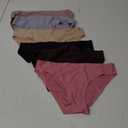 FINETOO 6 Pack Womens Seamless Hipster Underwear No Show Panties Invisibles Briefs Soft Stretch Bikini Underwears XS-XL (Medium, Solid 1)