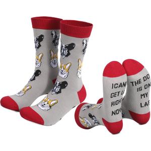 Women's Novelty Socks Dog Cat Socks Animal Gifts for Women Girl Dog and Cat Lovers Stocking Stuffer for mom