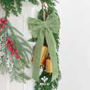 2 x MEEDEE Sage Green Velvet Ribbon 1.5 Inch Single Face Nylon Velvet Ribbon 10 Yards Spool Light Green Ribbons for Christmas Tree, Gift Wrappig, Rustic Wreath, Velvet Bow, Hair Bows, Home Decor