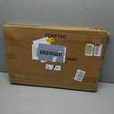 Laptop Bed Desk, Foldable Lap Desk, Portable Lap Table, Laptop Stand with Cup Holder & Tablet Slot & Lifting Handle for Working Writing Drawing & Eating - White